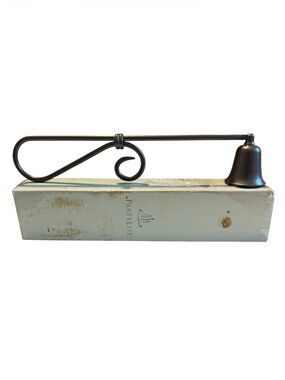 VTG PartyLite Bronze Swirl Handle Candle Snuffer Decorative Bell New Unused